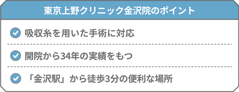 東京上野クリニック 金沢医院