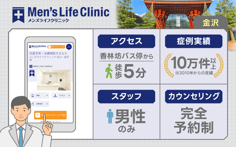 金沢 包茎手術 メンズライフクリニック
