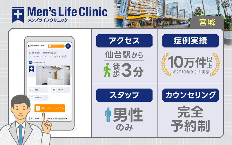 宮城 包茎手術 メンズライフクリニック