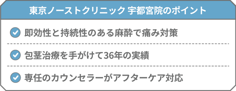 東京ノーストクリニック 宇都宮院