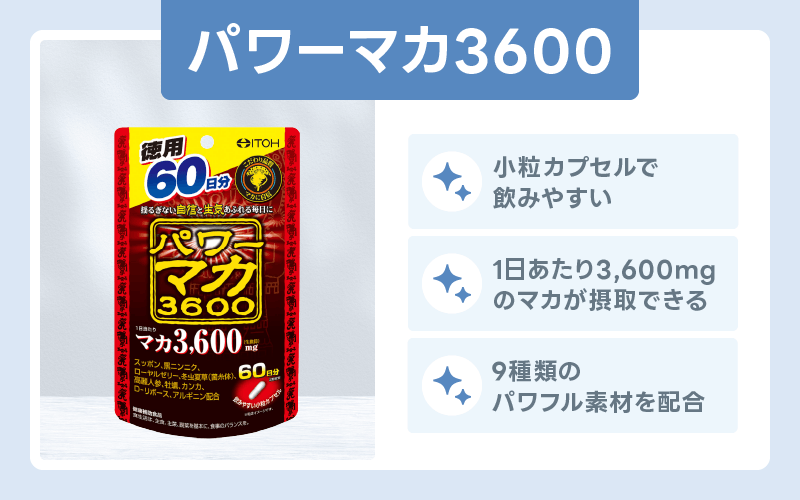 精力剤 おすすめ パワーマカ3600