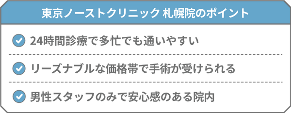 東京ノーストクリニック 札幌院