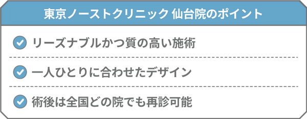 東京ノーストクリニック 仙台医院