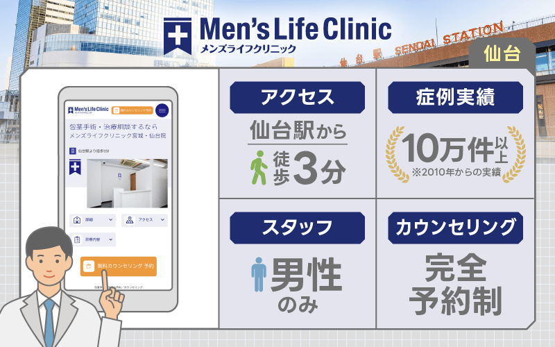 仙台 包茎手術 メンズライフクリニック